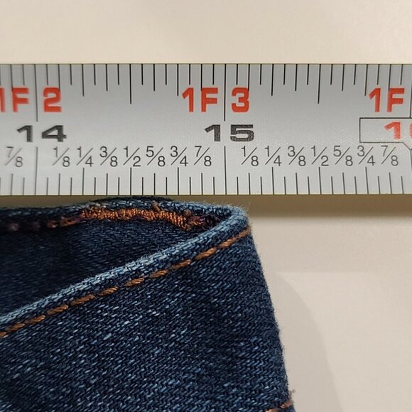 Armani Exchange AX Jeans Women Size 4 Long Medium Wash Blue Denim Bootcut Casual - Picture 6 of 12